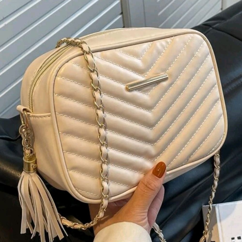 Mini Chevron Square Bag - Picture 4 of 9